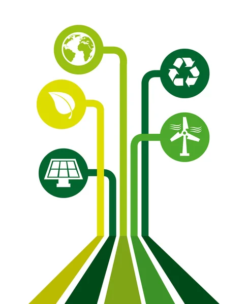 Énergie écologique — Image vectorielle