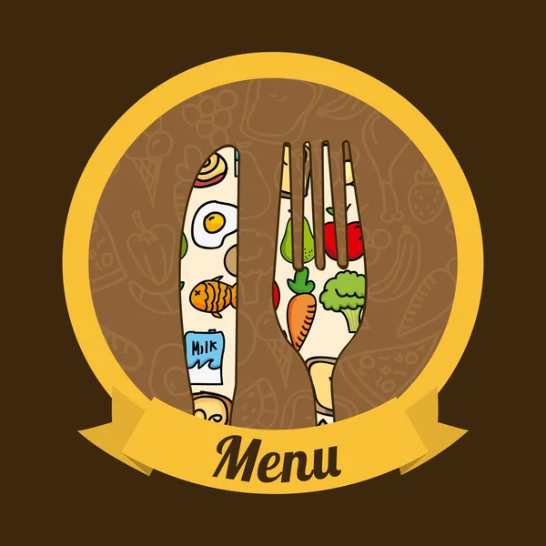 Conception de menu — Image vectorielle