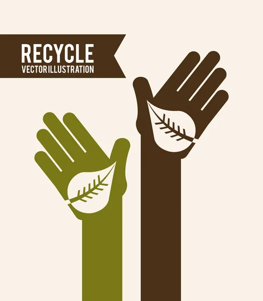 Recycle ontwerp — Stockvector