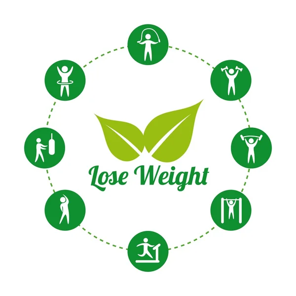 Χάσετε βάρος — Διανυσματικό Αρχείο