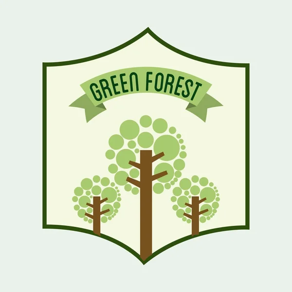 Лесной дизайн — стоковый вектор