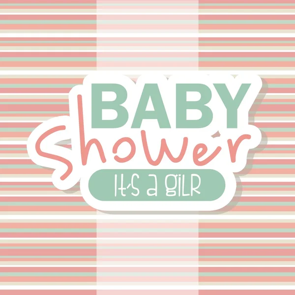 Baby shower design — Stock Vector