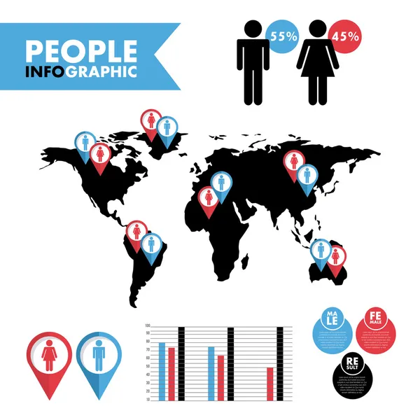 Diseño de personas — Vector de stock