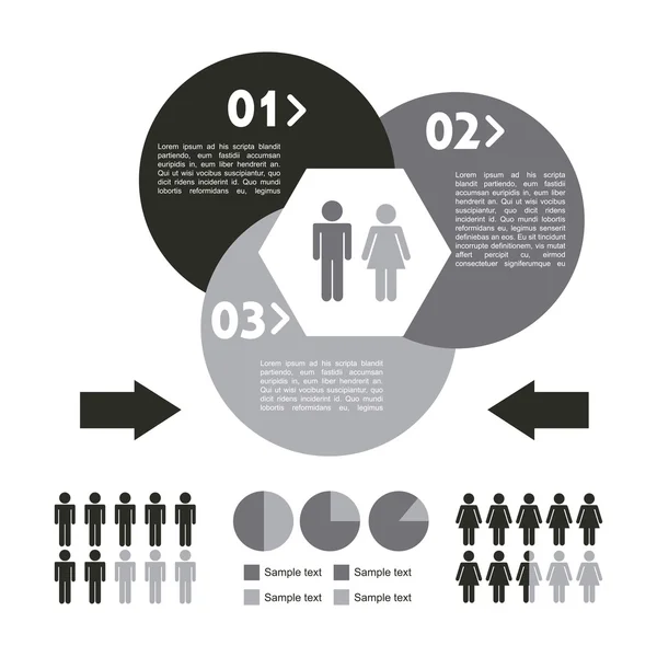 Diseño de personas — Vector de stock