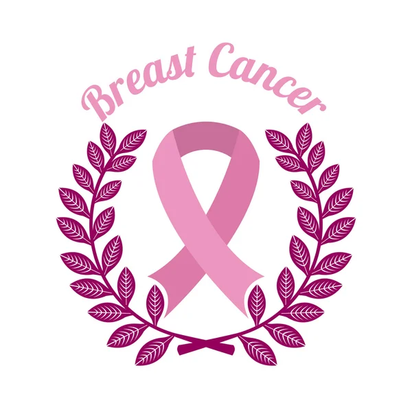 Breast cancer design — Stock Vector