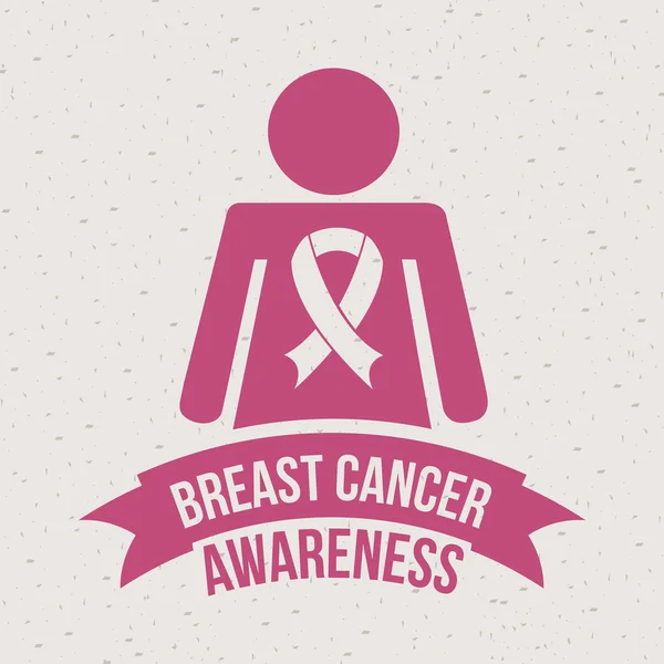 Breast cancer design — Stock vektor