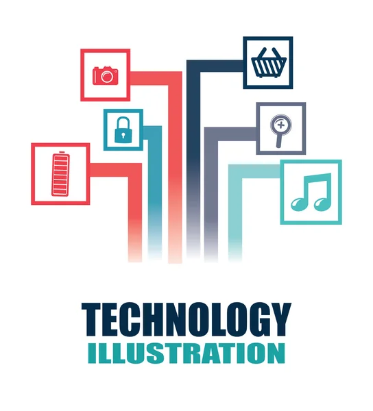 Technologisches Design — Stockvektor