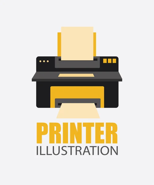 Diseño de la impresora — Vector de stock