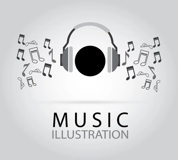 Musique et design sonore — Image vectorielle