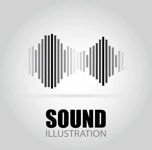 Música y diseño de sonido — Vector de stock