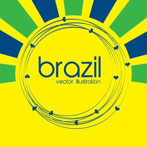 Βραζιλία σχεδιασμού — Διανυσματικό Αρχείο