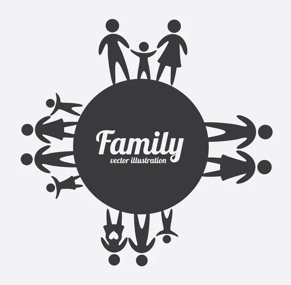 Conception familiale — Image vectorielle