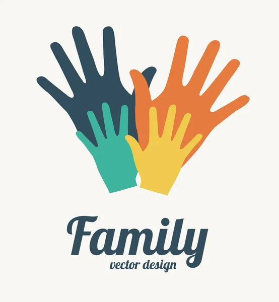 Aile tasarım — Stok Vektör