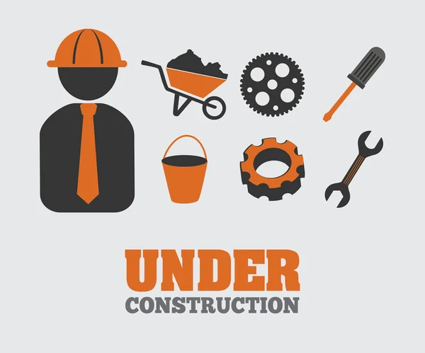 Under construction design — Stock Vector