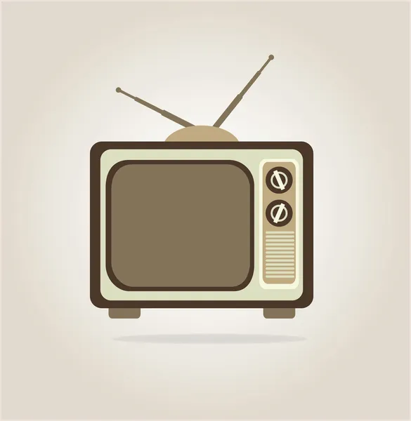 Televisión antigua — Vector de stock