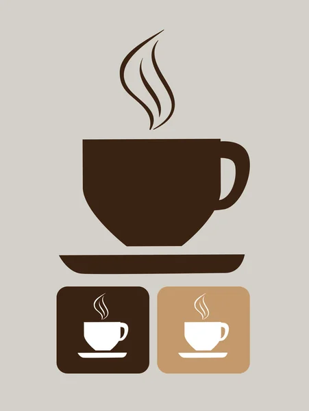 Koffie ontwerp — Stockvector