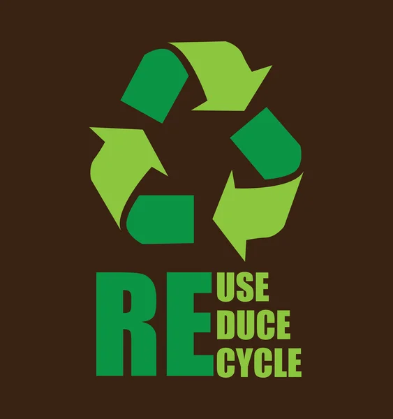 Projeto de reciclagem — Vetor de Stock