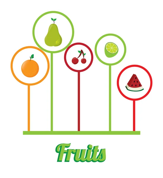 Design de frutas —  Vetores de Stock