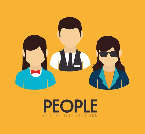 Design de pessoas — Vetor de Stock
