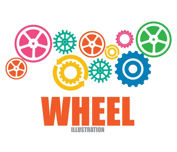 Wheel design — Stock Vector