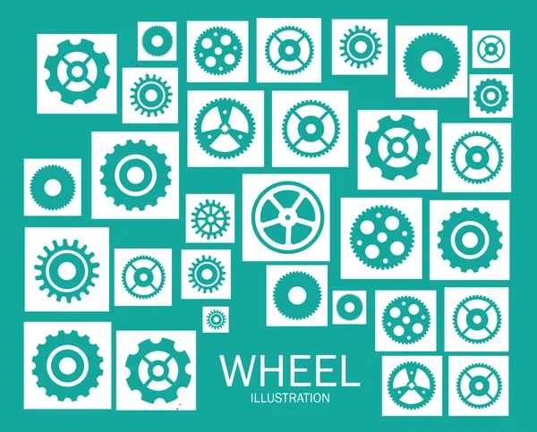 Дизайн колес — стоковый вектор