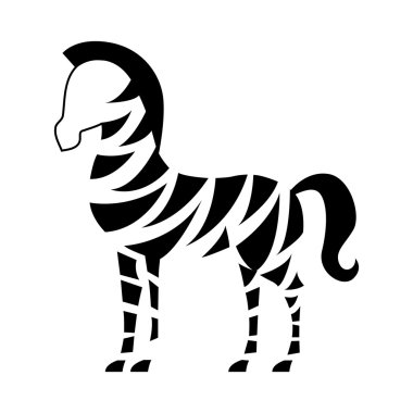 Afrika'da zebra tasarım