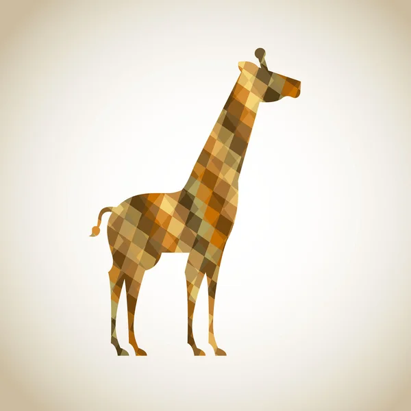 Afrikanische Giraffe — Stockvektor