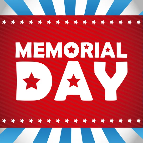 Memorial Day ontwerp — Stockvector