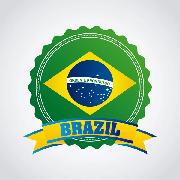 Brazilië ontwerp — Stockvector