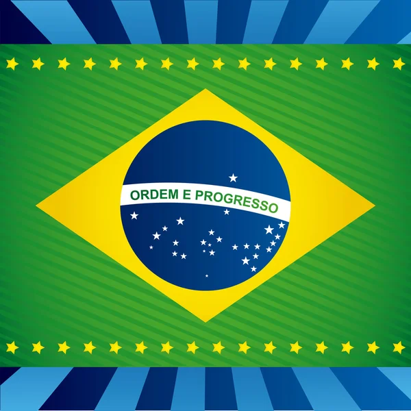 Brasilien design — Stock vektor