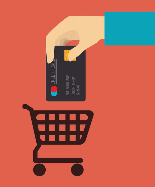 Diseño de compras — Vector de stock