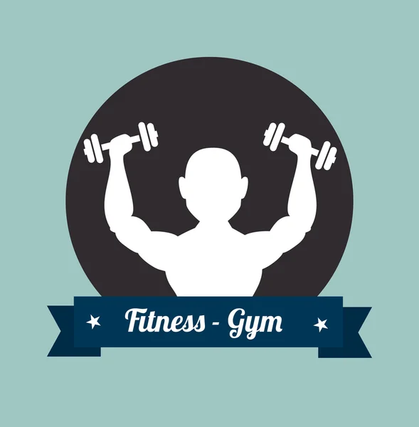 Diseño de fitness — Vector de stock