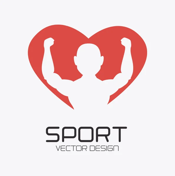 Design fitness — Vettoriale Stock