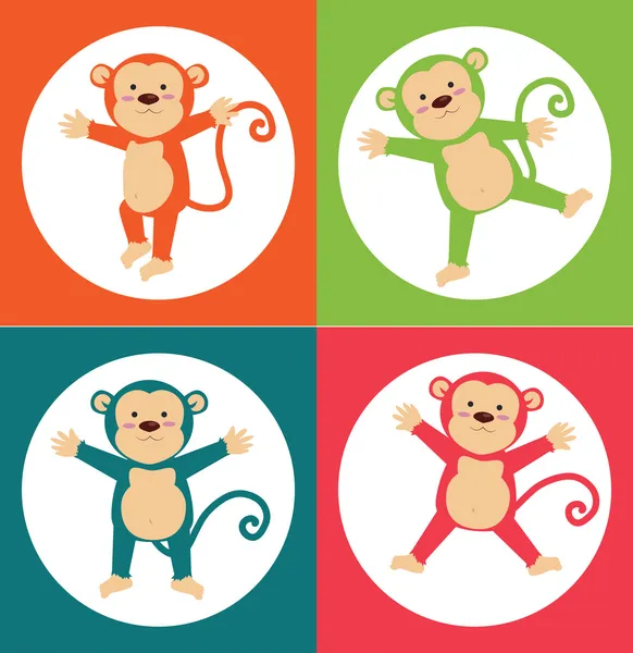 Monkey design — Stock Vector