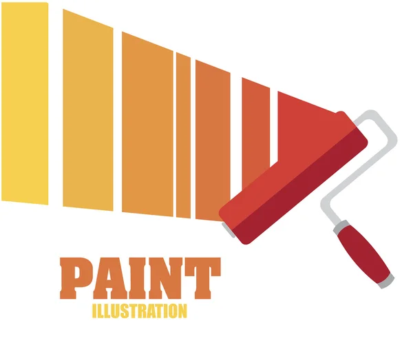 Design de pintura — Vetor de Stock