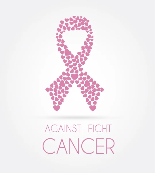 Conception de la campagne cancer — Image vectorielle