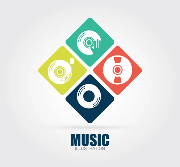 Diseño musical — Vector de stock