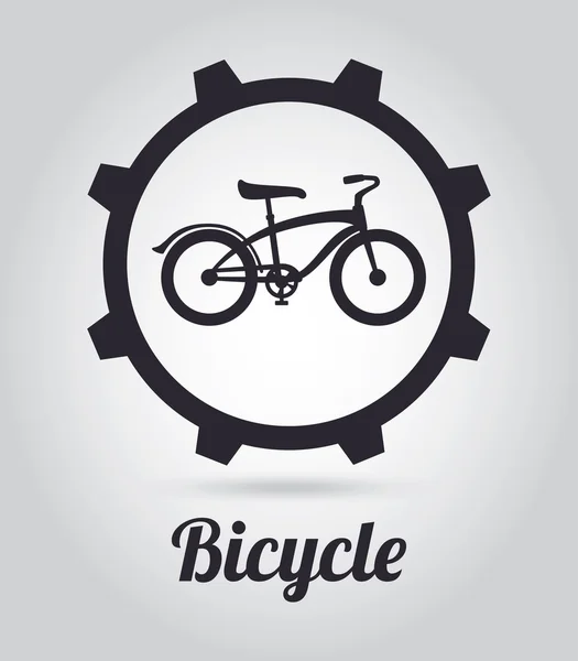 Diseño de bicicleta — Vector de stock