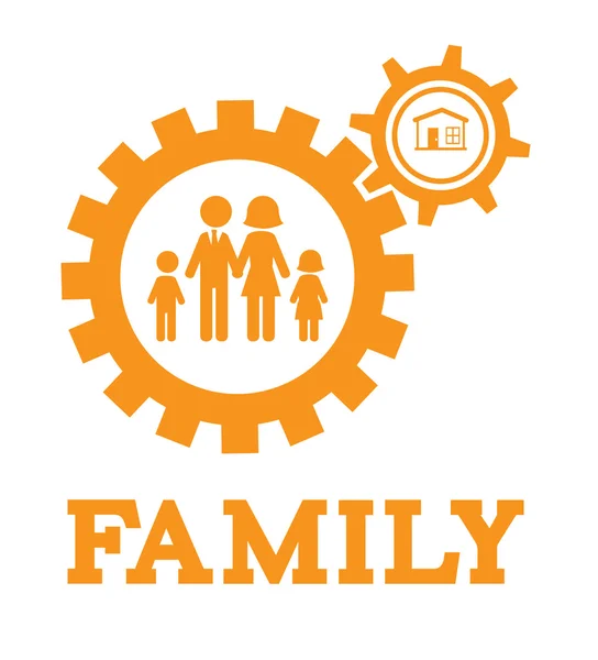 Design familial — Image vectorielle