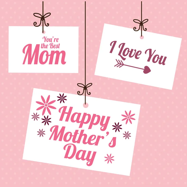 Mothers day design — Stock Vector