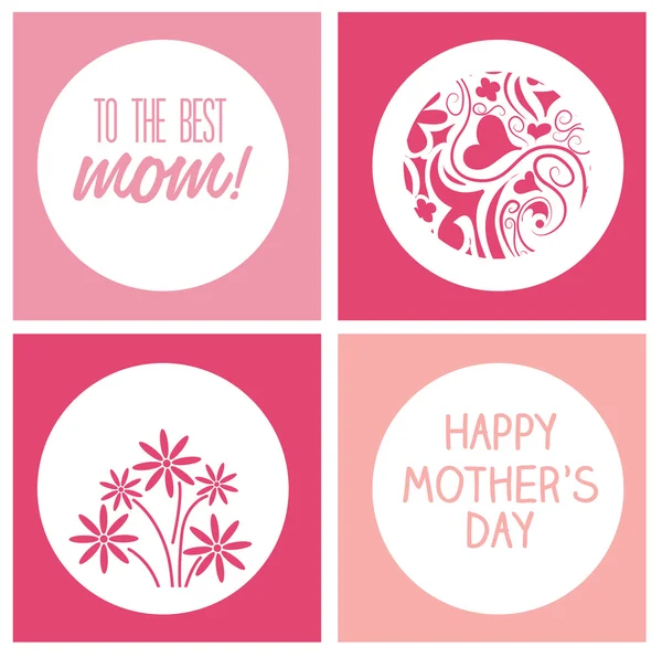 Mothers day design — Stock Vector