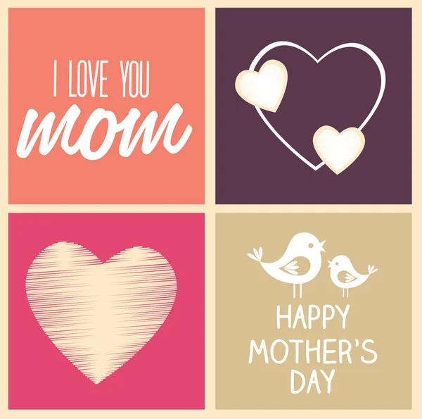 Mothers day design — Stock Vector