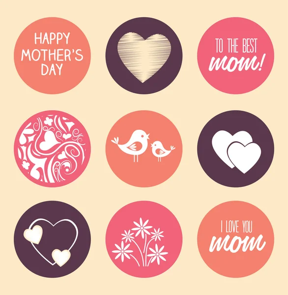 Diseño del día de las madres — Vector de stock