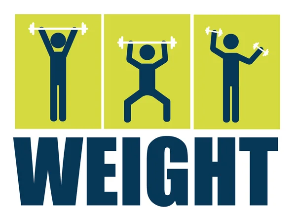 Weights design — Stock Vector