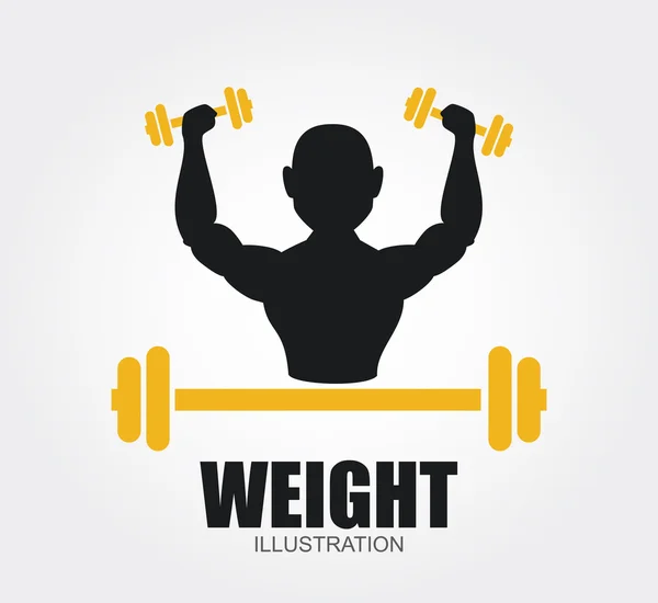 Gewichtsdesign — Stockvektor