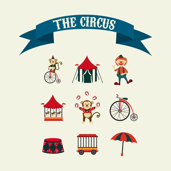 Design del circo — Vettoriale Stock