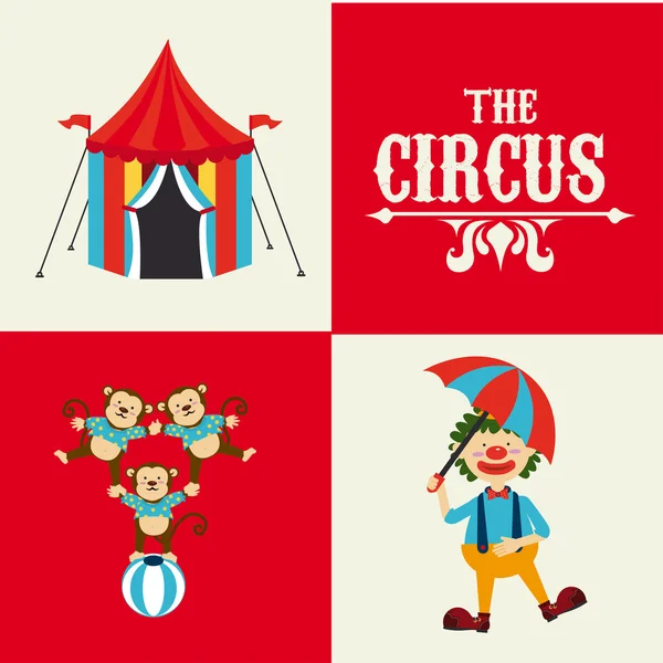 Diseño de circo — Archivo Imágenes Vectoriales
