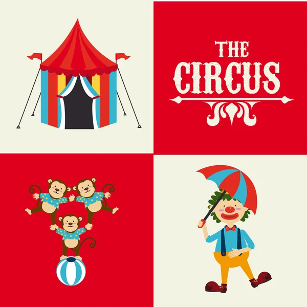 Circus ontwerp — Stockvector