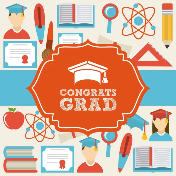 Conception de graduation — Image vectorielle