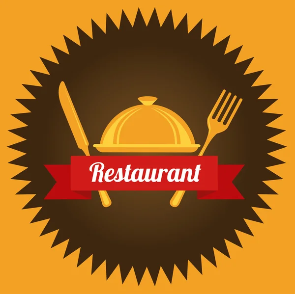 Diseño del restaurante — Vector de stock